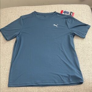 Puma Men's Teal Short Sleeve Tee